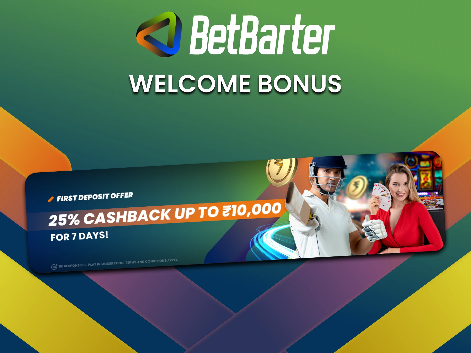 BetBarter gives a welcome bonus after registration.